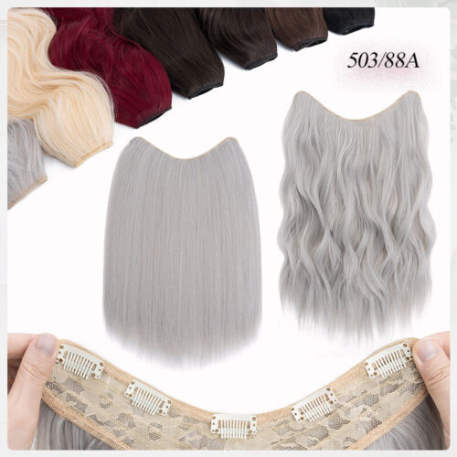 Extra Thick One Piece Real 5 Clip in as Human Hair Extensions 3/4 Full Head Long - Picture 146 of 170