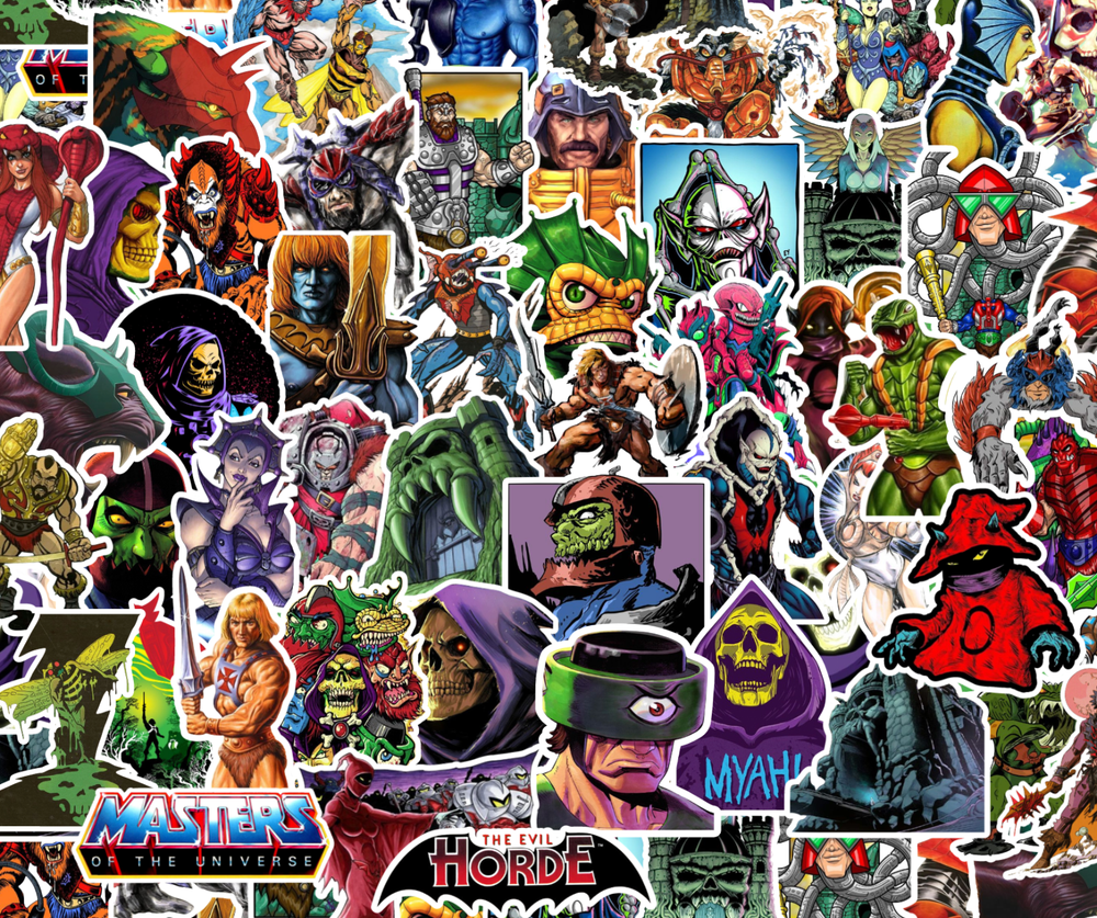 25/50 He-Man Masters of the Universe Sticker Pack - Waterproof Vinyl - MOTU