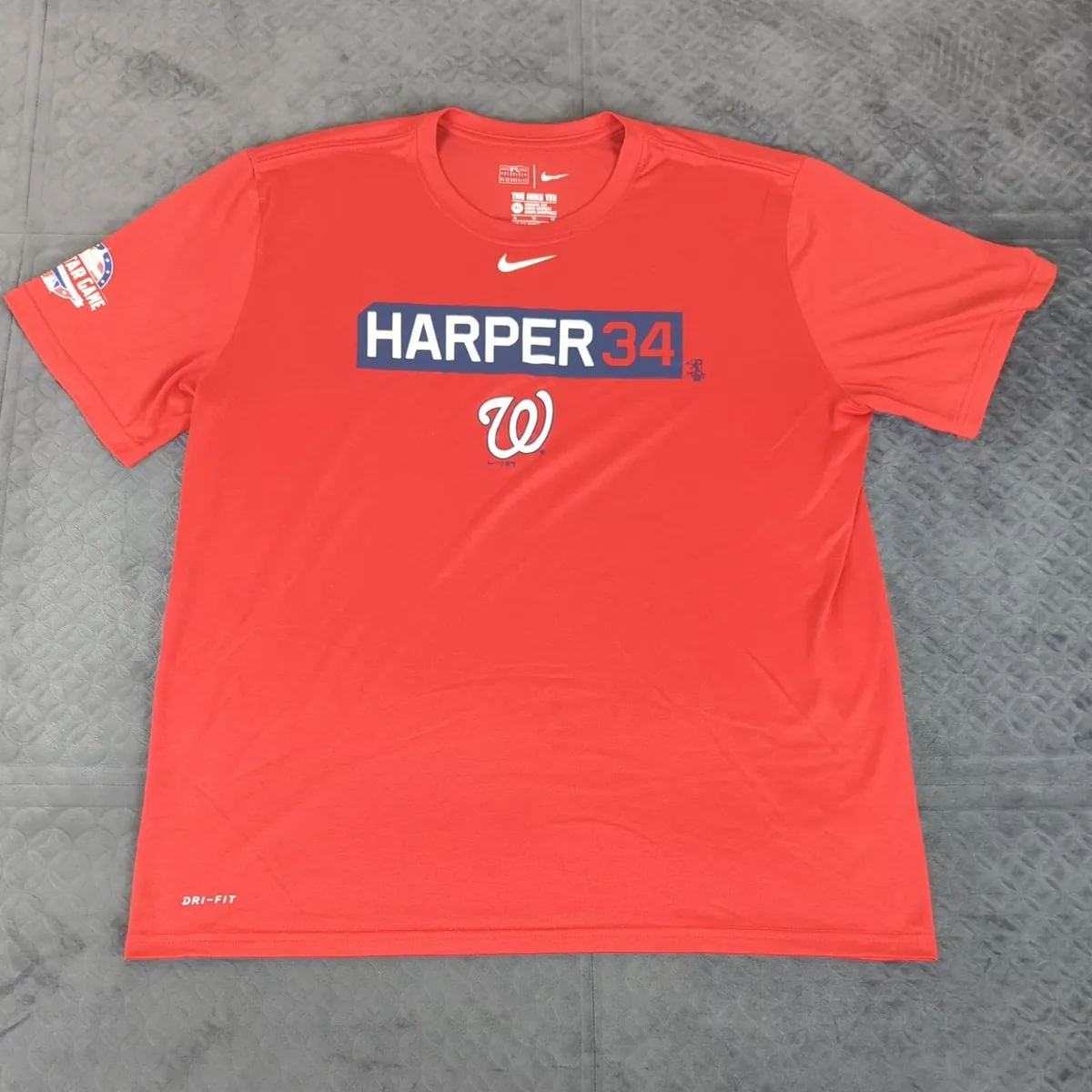 Bryce Harper Shirt Nike DC All Star Game Short Sleeve Genuine