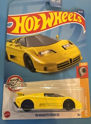 Hot Wheels HW Turbo 5/10 Yellow '94 Bugatti EB110 SS Ryu's Rides - New ...