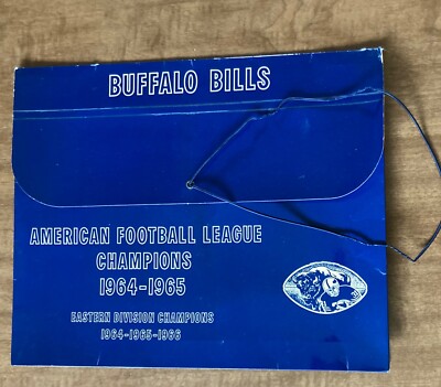 Rare 1966 AFL Championship Press Notes and Buffalo Bills Folder