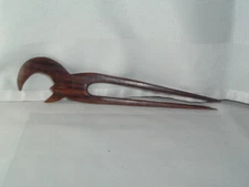 VINTAGE WOODEN MOON STAR BUN HAIR STICK UP DO HAIR ACCESSORY