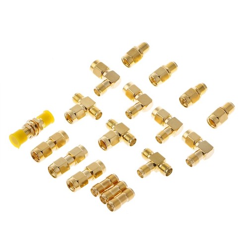 18 Pcs/Set Connector Kits Male Female SMA Plug Converter Coaxial Adapter - Zdjęcie 2 z 8
