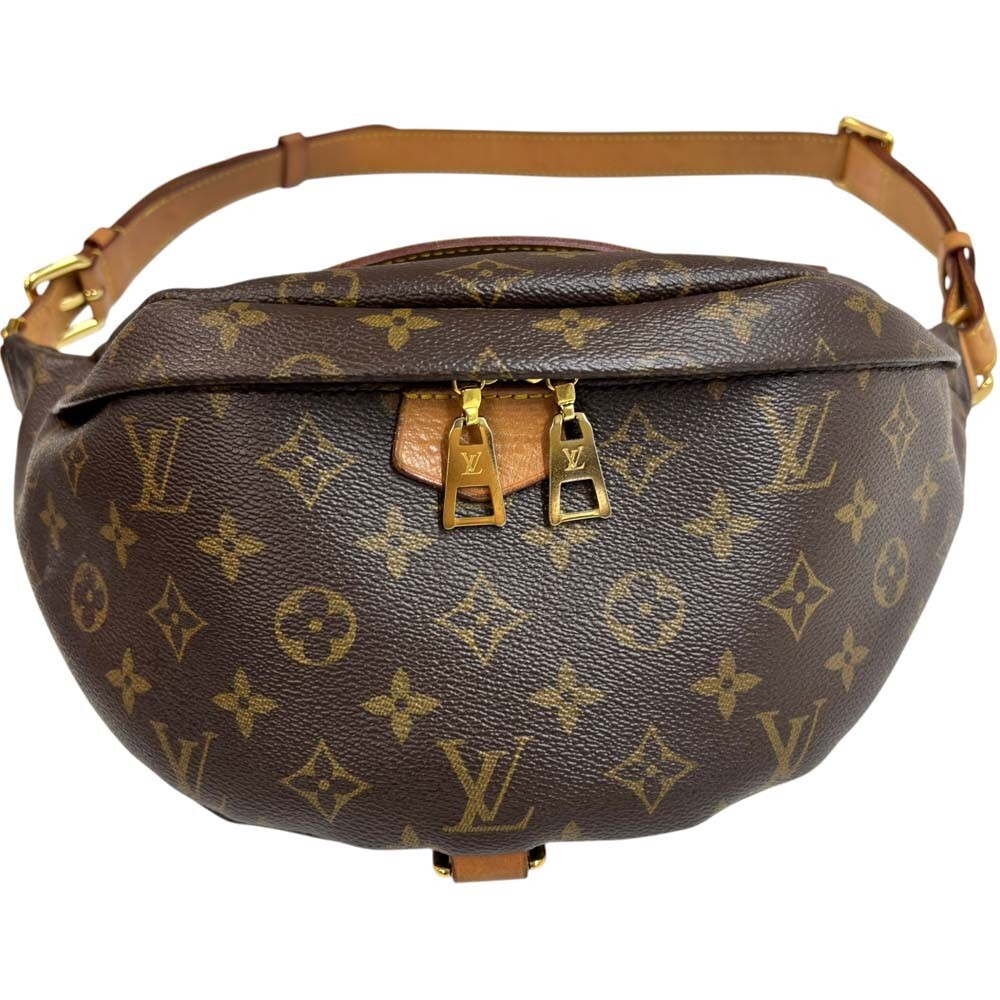 Good Auth Louis Vuitton M43644 Bum Bag Belt Brown Canvas Good Auth Louis Vuitton M43644 Bum Bag Belt Brown Canvas