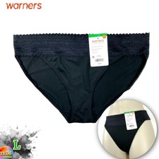 NWT Warner's Women's L/7 No Pinching, No Problems  Lace Bikini Underwear 5509