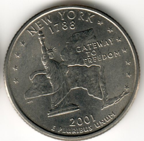 USA - 2001P - Washington 1⁄4 Dollar - New York - #7881 - Bild 1 von 2