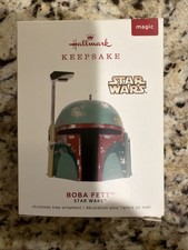 Star Wars Boba Fett Helmet 2019 Hallmark  Ornament MAGIC SOUND-10- 24-108