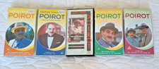 5 x Agatha Christie's Poirot On VHS Video Cassette.