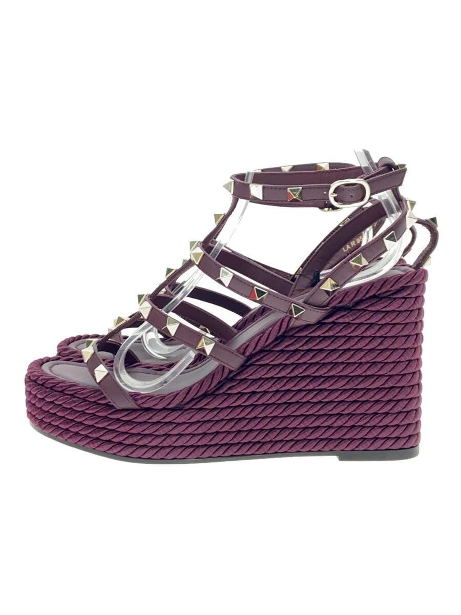 APL VALENTINO GARAVANI Rockstud Sandalo con zeppa e cinturino a T 37