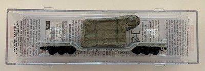 N Scale Micro Trains 109 00 070 Dept of Defense Flat Car DODX #39829 With Load
