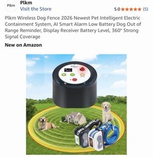 Plkm Wireless Dog Fence 2026 Newest Intelligent Pet Electric Containment System