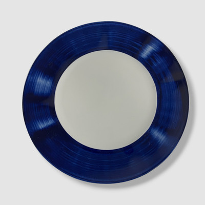 Neiman Marcus Blue Cobalt Brushstroke Salad Plate 4-Piece Set | Ø9''