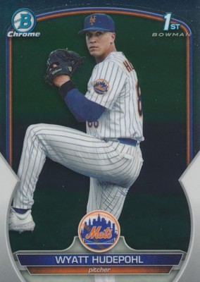 2023 Bowman Draft CHROME #BDC-147 WYATT HUDEPOHL - 1st - New York Mets