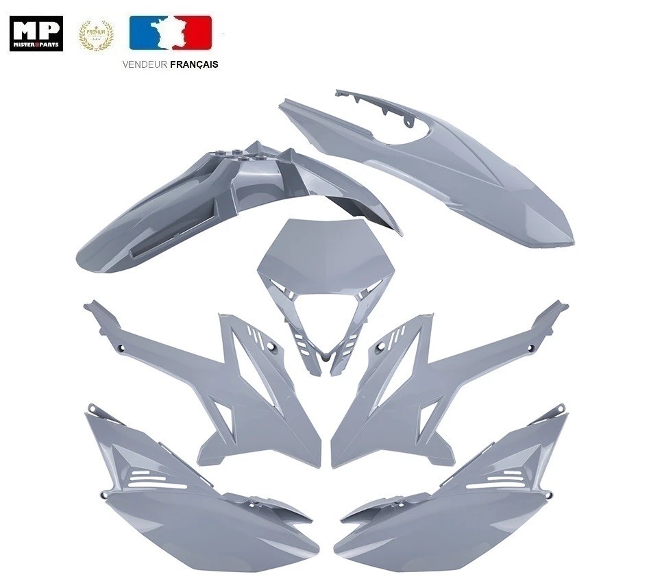 Kit carénage pour Beta 50 RR gris : réparez vos plastiques cassés