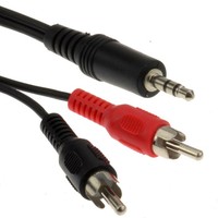 5M Soundlab 3.5Mm Klinkenstecker Auf 2 X Rca Phono Kabel Verbindung
