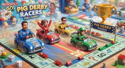 Monopoly go Pig Derby Racer Carry 
