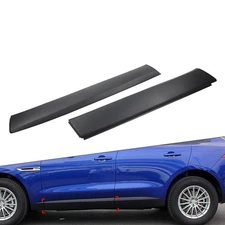 1 Pair Front Door Lower Molding Panel Trim For Jaguar F-Pace 2016-2021