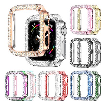 For Apple Watch Series 10/9/8/7/6/5/4/3Diamond Bling Case iwatch 41/45mm Cover