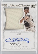 2015 National Treasures Rookie Silhouette Gold 20/25 Chris Heston #38 Auto 0b0