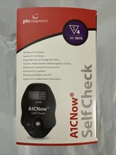 PTS Diagnostics 3070 A1CNow Self-Check Glucose Monitor with 4 Tests