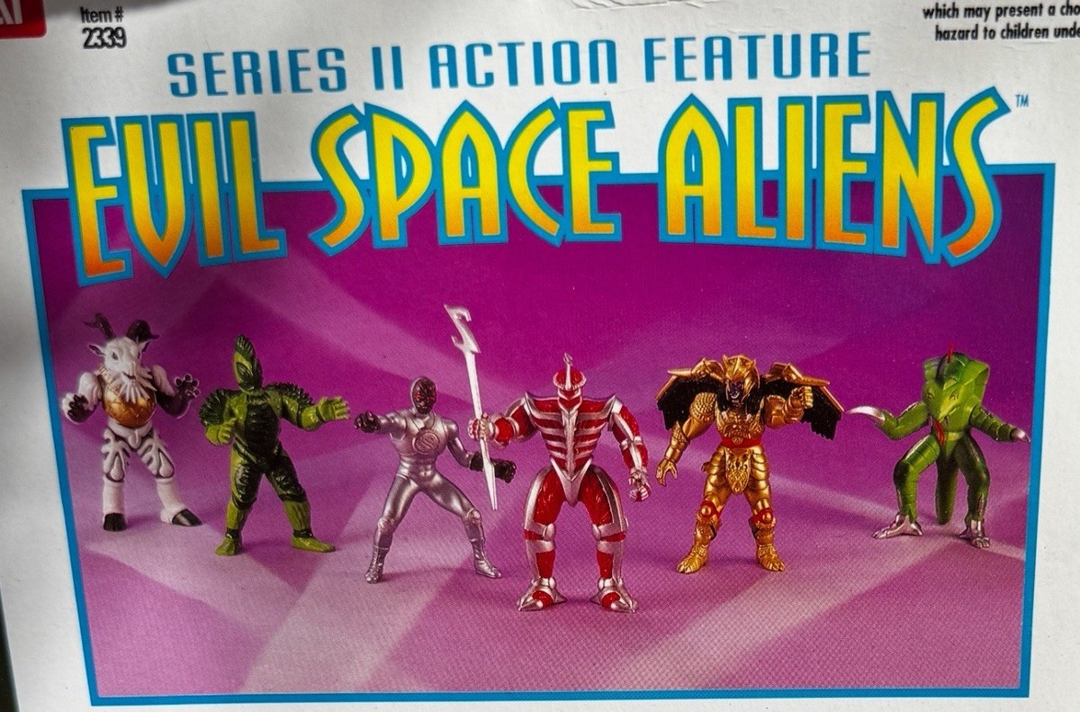 Bandi Mighty Morphin Power Rangers Evil Space Aliens Action