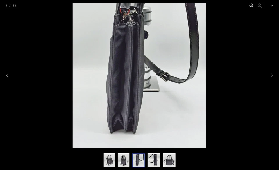 SAC BANDOULIÈRE BVLGARI EN TOILE ET CUIR - Photo 3/4