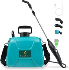 2 Gallon Battery Powered Garden Sprayer: Electric Power Operated Weed Sprayer wi