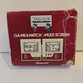Nintendo Game And Watch Super Mario Bros 1983 Multi Screen Model MW-56 In Box