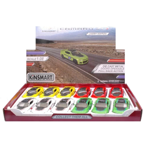 CHEVROLET CAMARO ZL1 cm 12 - Colori Assortiti (1 Modellino a Scelta) 1:38 Kinsma - Immagine 3 di 3