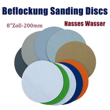 200mm-8" Zoll Beflockung Schleifscheiben Selbstklebend Schleifpapier Klett Pads