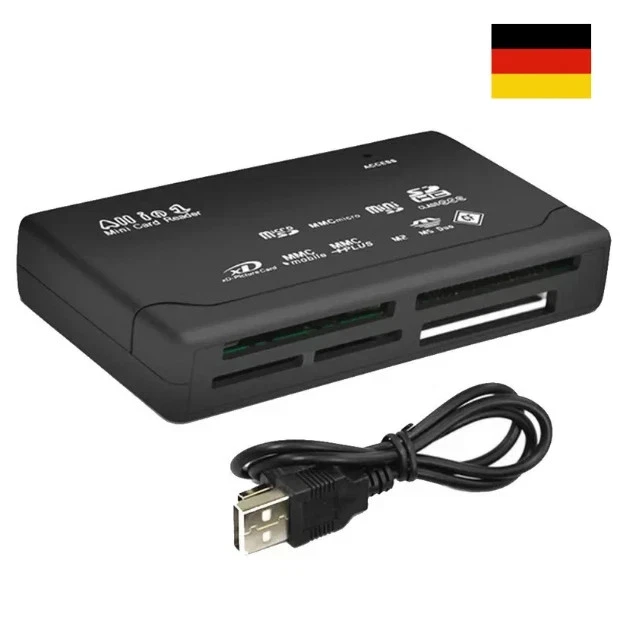 Kartenleser Speicherkartenleser Kartenlesegerät USB SD/MicroSD/SDHC/M2/XD/MS/CF - Bild 2 von 4