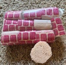 Mary Maxim Cut Rug Yarn Lot of 10 Light Pink/beige Latch Hook Same Batch 207
