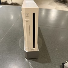 Nintendo Wii White Console TESTED WORKING With Cords no remotes