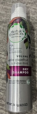 HERBAL ESSENCES DRY SHAMPOO WHITE GRAPEFRUIT MINT & MOSA MINT 4.9oz