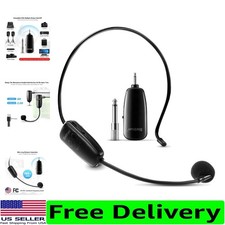 High-Quality UHF Wireless Headset Mic with Fast Charging for Audio Professionals