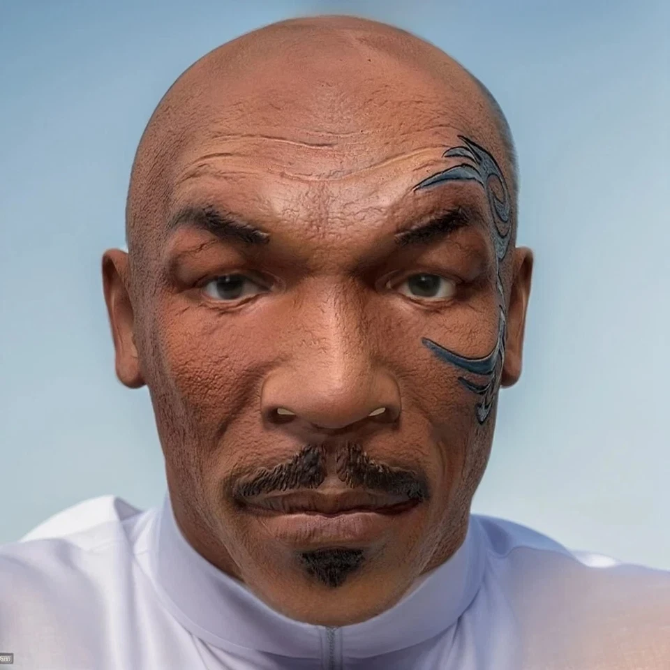 Mike Tyson Iron Mike Latex Mask Christmas Cosplay Party Funny Costume Realistic - Image 3 of 4