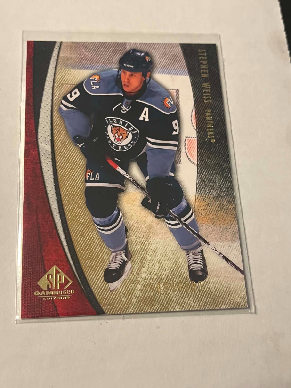 10/11 UPPER DECK SP GAME USED STEPHEN WEISS GOLD PARALLEL 65/100 UD #40