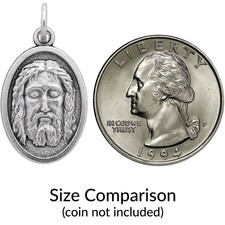 GOGO 925 Sterling Silver Holy Face of Christ Pendant
