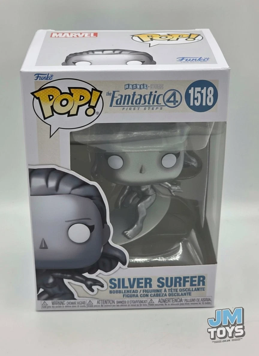 Funko Pop! Marvel Fantastic Four – Silver Surfer (2025) Figura De Vinilo De 9.5 Cm – Coleccionable Oficial
