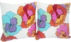 MISSONI HOME TWO CUSHION COVERS OUTDOOR DOUBLESIDE 16x16in 40x40cm VIOLE T16
