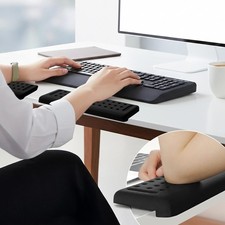 Keyboard Wrist Rest with Edge Protector - 11.8 Inch 2 Pack L Shaped Desk Pad - E