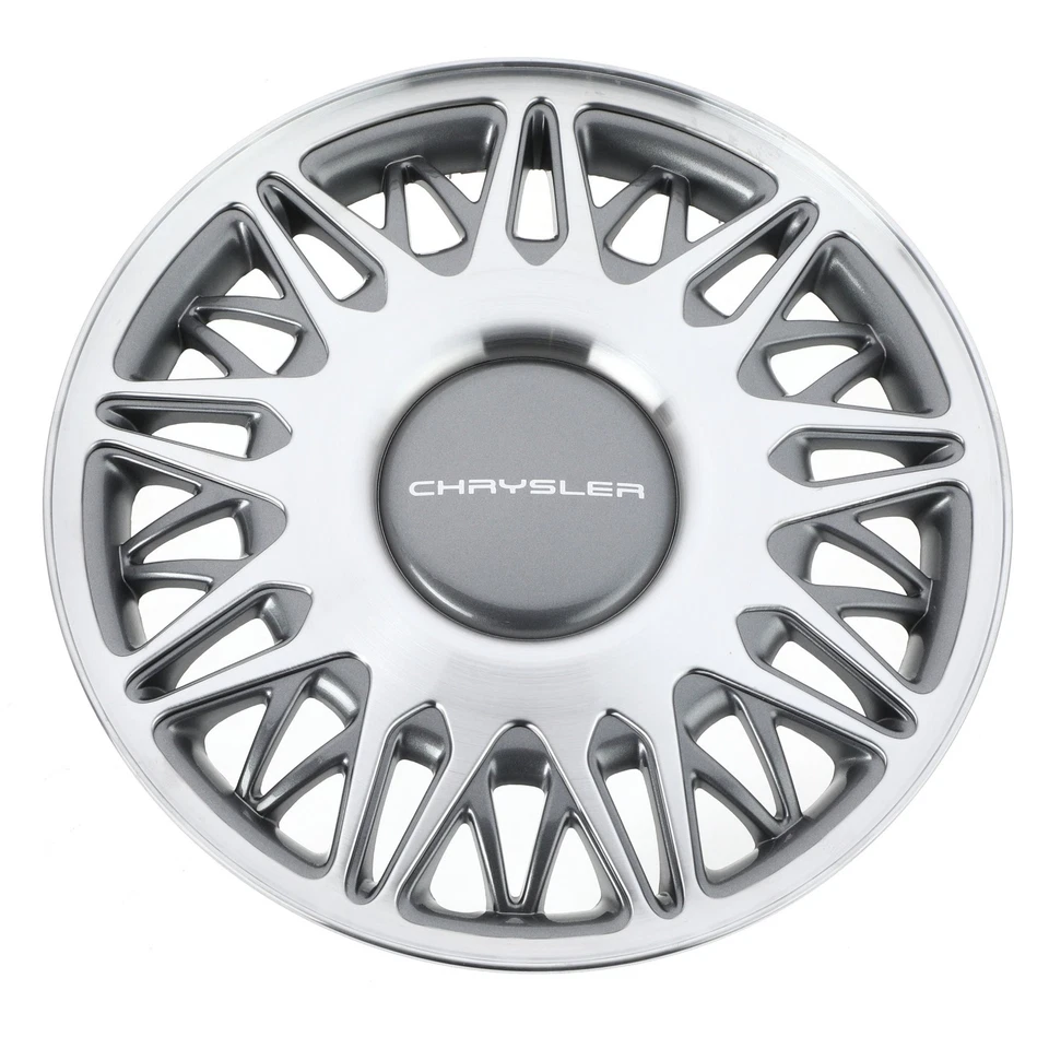CUBIERTA TAPACUBOS RUEDA CHRYSLER CIRRUS ORIGINAL MOPAR 95-97 15" PLATA OSCURA 4695178 Foto 2 de 4