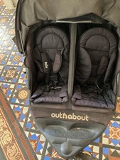 Out N About Nipper Double Pushchair With Rain Cover