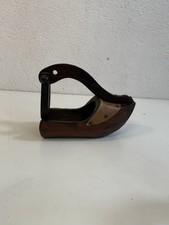 Portabottiglie vino sabot legno vintage 27x12x20cm wooden shoe