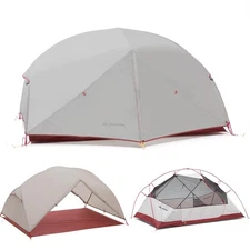 BISINNA Backpacking 2 Person Tent Lightweight 3 Season Camping Tent 20D 380T ...