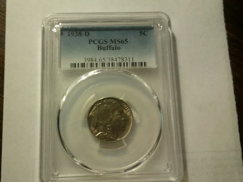 1938-D Buffalo Nickle PCGS ms-65