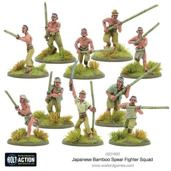 Thumbnail - Japanese Bamboo Spear Fighter Squad, Japan, Bolt Action Ww2, Warlord