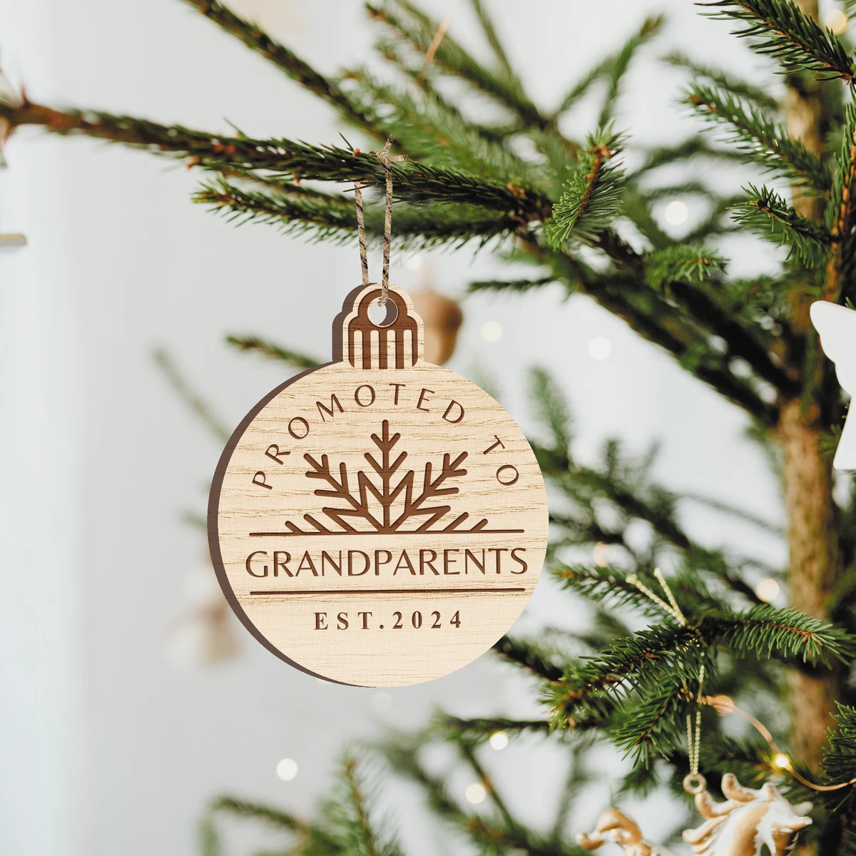 Pregnancy announcement sale christmas bauble