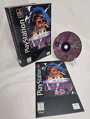 Chessmaster 3-D (Sony PlayStation 1, 1996) Long Box, CIB