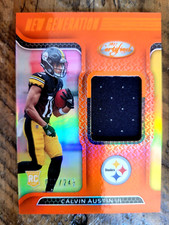 CALVIN AUSTIN III 2022 PANINI CERTIFIED NEW GENERATION ORANGE JERSEY 57/249